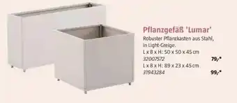 Bauhaus Pflanzgefäß 'Lumar' Angebot