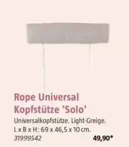 Bauhaus Rope Universal Kopfstütze 'Solo' Angebot