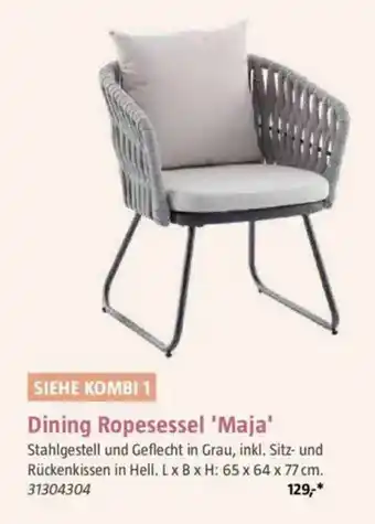 Bauhaus Dining Ropesessel 'Maja' Angebot