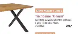 Bauhaus Tischbeine 'X-Form' Angebot