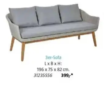 Bauhaus 3er-Sofa Angebot