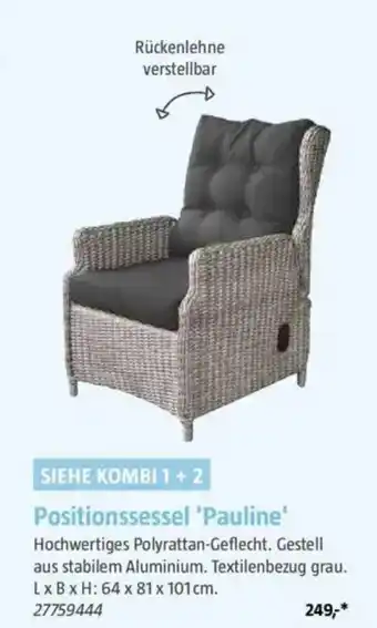 Bauhaus Positionssessel 'Pauline' Angebot