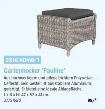 Bauhaus Gartenhocker 'Pauline' Angebot