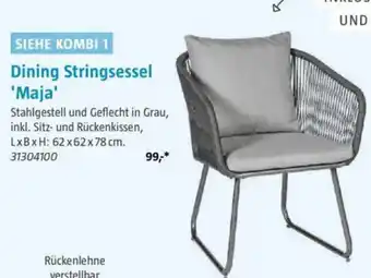 Bauhaus Dining Stringsessel 'Maja' Angebot