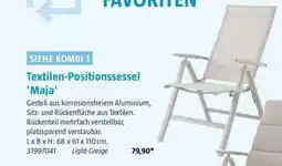 Bauhaus Textilen-Positionssessel 'Maja' Angebot