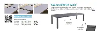 Bauhaus XXL-Ausziehtisch 'Maja' Angebot