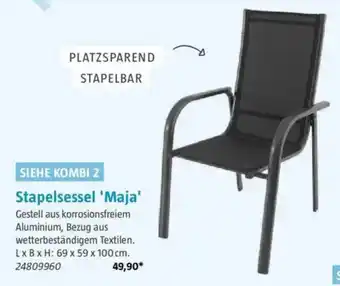 Bauhaus Stapelsessel 'Maja' Angebot