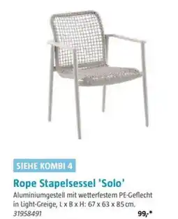 Bauhaus Rope Stapelsessel 'Solo' Angebot