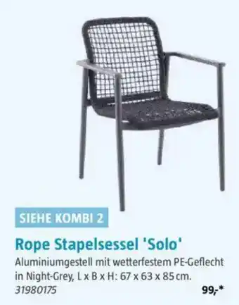 Bauhaus Rope Stapelsessel 'Solo' Angebot