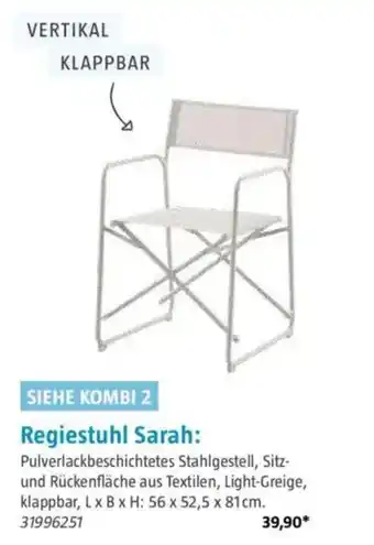 Bauhaus Regiestuhl Sarah Angebot