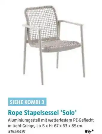 Bauhaus Rope Stapelsessel 'Solo' Angebot