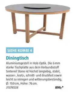 Bauhaus Diningtisch Angebot