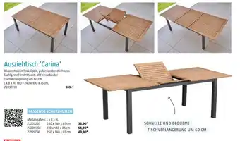 Bauhaus Ausziehtisch 'Carina' Angebot