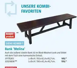 Bauhaus Bank 'Melina' Angebot