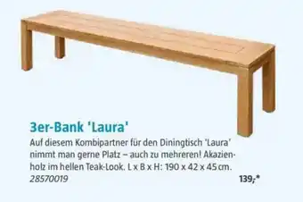 Bauhaus 3er-Bank 'Laura' Angebot