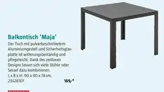 Bauhaus Balkontisch 'Maja' Angebot