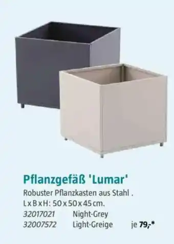 Bauhaus Pflanzgefäß 'Lumar' Angebot