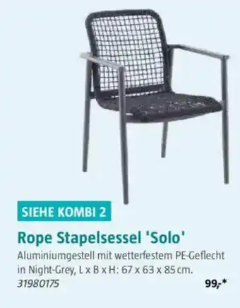 Bauhaus Rope Stapelsessel 'Solo' Angebot