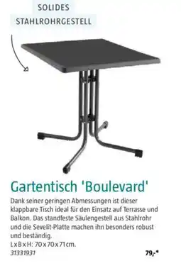 Bauhaus Gartentisch 'Boulevard' Angebot