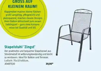 Bauhaus Stapelstuhl 'Zingst' Angebot