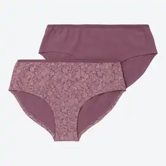 NKD Damen-Panty mit Blümchenmuster, 2er-Pack Angebot