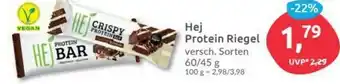 Budni HEJ Protein Riegel 60/45g Angebot