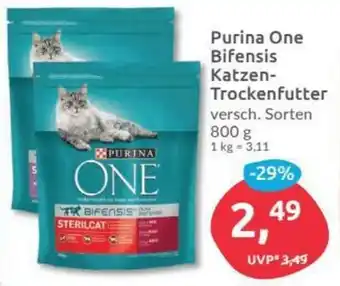 Budni Purina One Bifensis Katzentrockenfutter 800g Angebot