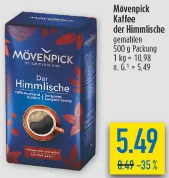 diska Mövenpick Kaffee der Himmlische Angebot