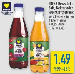 diska EDEKA Herzstücke Saft, Nektar oder Fruchtsaftgetränk Angebot