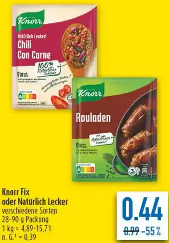 diska Knorr Fix oder Natürlich Lecker Angebot