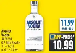 diska Absolut Vodka Angebot