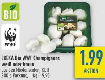 diska EDEKA Bio WWF Champignons weiß oder braun Angebot