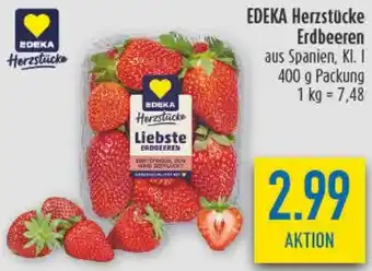 diska EDEKA Herzstücke Erdbeeren Angebot