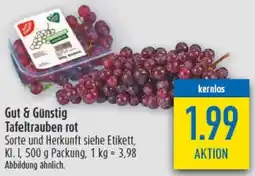 diska Gut & Günstig Tafeltrauben rot Angebot