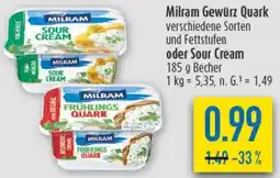 diska Milram Gewürz Quark oder Sour Cream Angebot