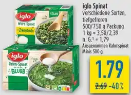 diska iglo Spinat Angebot