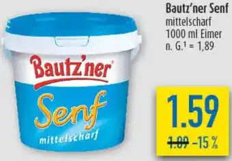 diska Bautz'ner Senf mittelscharf Angebot