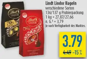 diska Lindt Lindor Kugeln Angebot