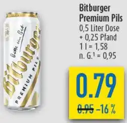 diska Bitburger Premium Pils Angebot