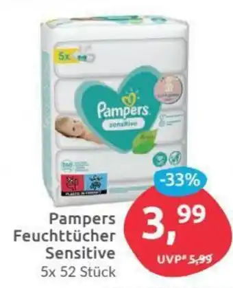 Budni Pampers Feuchttücher Sensitive Angebot