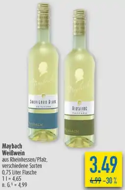 diska Maybach Weißwein Angebot