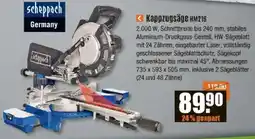 V Baumarkt Scheppach Kappzugsäge HM216 Angebot