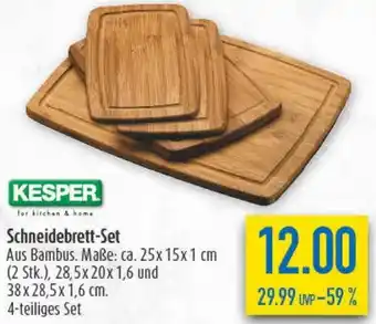 diska KESPER Schneidebrett-Set Angebot