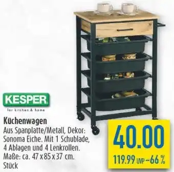 diska KESPER Küchenwagen Angebot