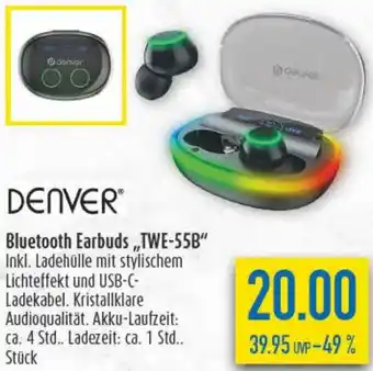 diska DENVER Bluetooth Earbuds ,,TWE-55B" Angebot