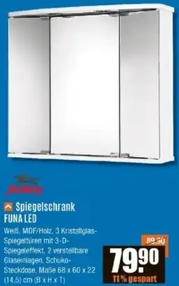 V Baumarkt Jokey Spiegelschrank FUNA LED Angebot