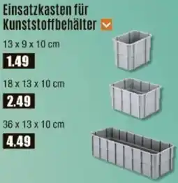 V Baumarkt Einsatzkasten für Kunststoffbehälter Angebot