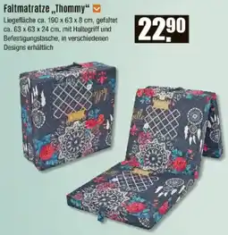 V Baumarkt Faltmatratze ,,Thommy" Angebot