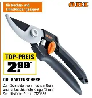 OBI Obi gartenschere Angebot