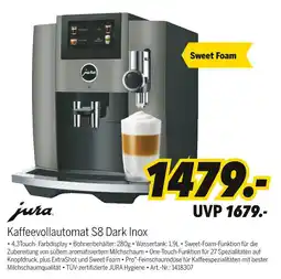 MEDIMAX Jura kaffeevollautomat s8 dark inox Angebot